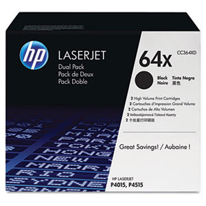 HP 64X, (CC364X) High-Yield Black Original LaserJet Toner Cartridge