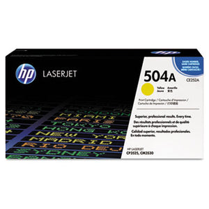 HP 504A (CE252A) Yellow Original LaserJet Toner Cartridge (7000 Yield)