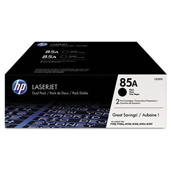 HP 85A (CE285D) Black 2-pack Original LaserJet Toner Cartridges (3200 Yield)