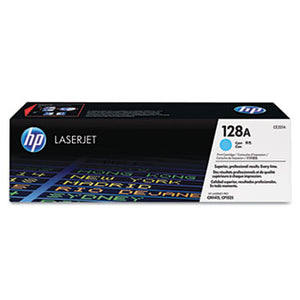 HP 128A, (CE321A) Cyan Original LaserJet Toner Cartridge