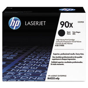 HP 90X (CE390X) Black Original LaserJet Toner Cartridge (24000 Yield)