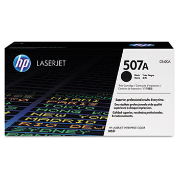 HP 507A (CE400A) BLACK ORIGINAL LASERJET TONER CARTRIDGE