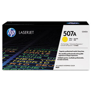 HP 507A (CE402A) Yellow Original LaserJet Toner Cartridge (6000 Yield)