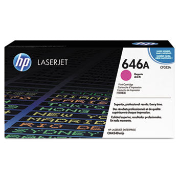 HP 646A, (CF033A) Magenta Original LaserJet Toner Cartridge