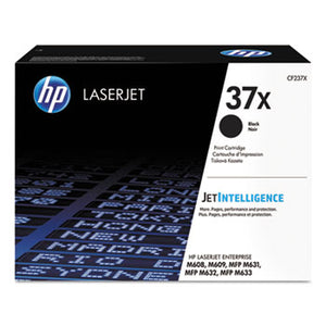 HP 37X (CF237X) LaserJet Enterprise M608 M609 MFP M631 M632 M633 High Yield Black Original LaserJet Toner Cartridge (25000 Yield)