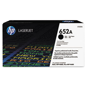 HP 652A, (CF320A) Black Original LaserJet Toner Cartridge