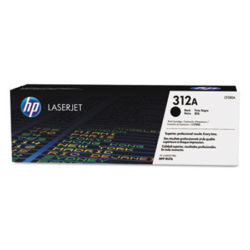 HP 312A, (CF380A) Black Original LaserJet Toner Cartridge