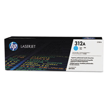 HP 312A, (CF381A) Cyan Original LaserJet Toner Cartridge