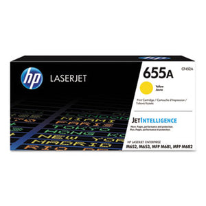 HP 655A, (CF452A) Yellow Original LaserJet Toner Cartridge