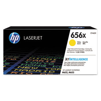 HP 656X, (CF462X) High-Yield Yellow Original LaserJet Toner Cartridge