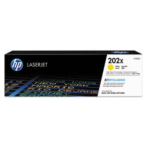 HP 202X, (CF502X) High-Yield Yellow Original LaserJet Toner Cartridge