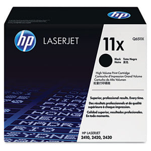 HP 11X, (Q6511X) High-Yield Black Original LaserJet Toner Cartridge