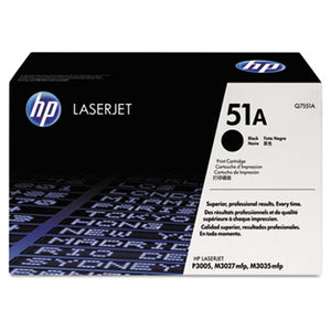 HP 51A, (Q7551A) Black Original LaserJet Toner Cartridge