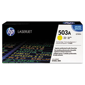 HP 503A, (Q7582A) Yellow Original LaserJet Toner Cartridge