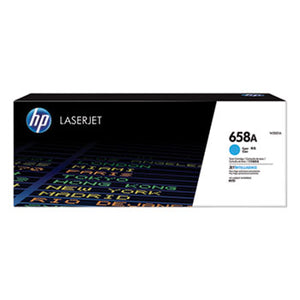 HP 658A, (W2001A) Cyan Original LaserJet Toner Cartridge