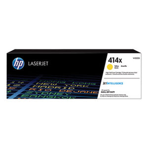 HP 414X (W2022X) High Yield Yellow Original LaserJet Toner Cartridge (Yield 6000)